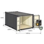 Depot Lager Container 20 fod cirka 14 m2 - LEDIG